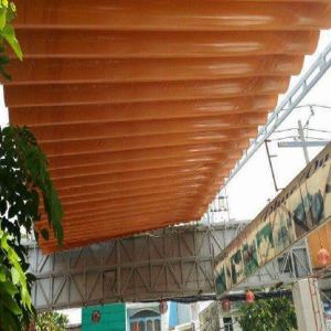 Mái xếp bạt di động lượn sóng